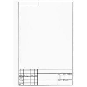 Папка для черчения А4, 10л., ArtSpace, с вертикальной рамкой, 160г/м2