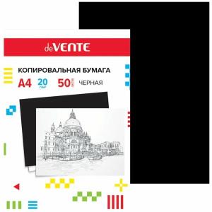 Бумага копировальная А4, 50л., синяя, deVENTE