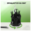Настольная подставка СТАММ "Maxi Desk" вращающаяся, черная