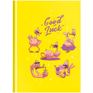Бизнес-блокнот А6, 64л, BG "Sweet luck", матовая ламинация