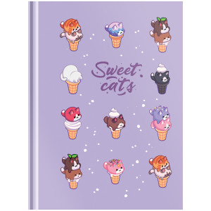 Бизнес-блокнот А6, 64л, BG "Sweet luck", матовая ламинация