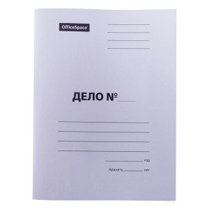 Скоросшиватель OfficeSpace "Дело" 220г/м2, до 200л., немелованный
