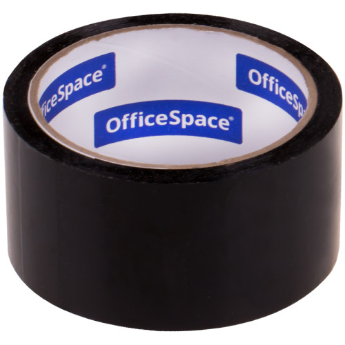 Клейкая лента упаковочная (скотч) OfficeSpace, 48мм*40м, 45мкм, черная