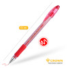 Ручка гелевая Crown "Hi-Jell Needle Grip" красная, 0,7мм
